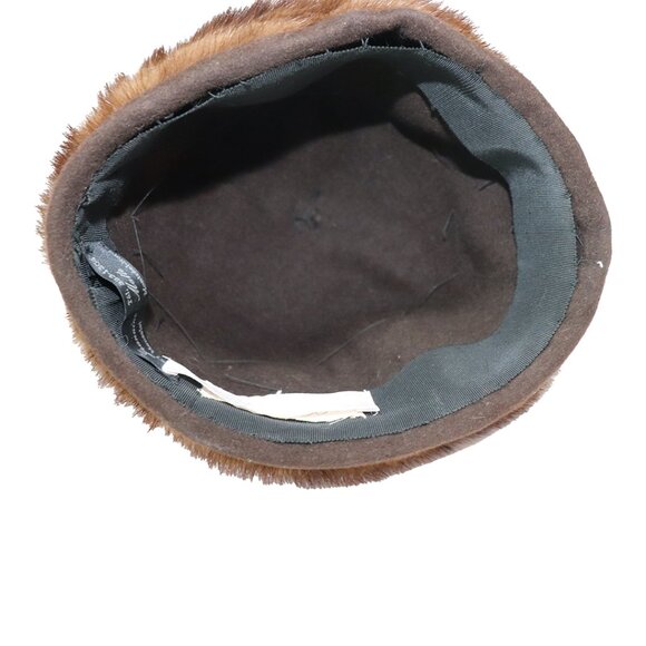 Vintage Fur Beret PomPom Winter Hat - Picture 5 of 5